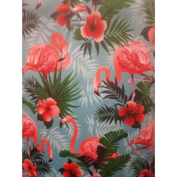 YATTA Golf Vibrant Floral Flamingo AOP Performance Golf Polo Mens 2XL Stretch - Picture 4 of 12